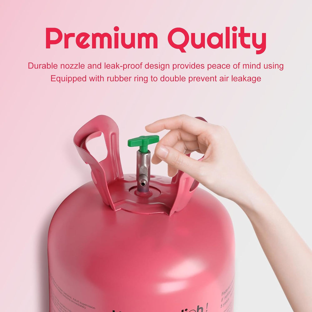 13L Helium Tank for Balloons At Home, Inflates Up to 50 9" Latex Balloons
