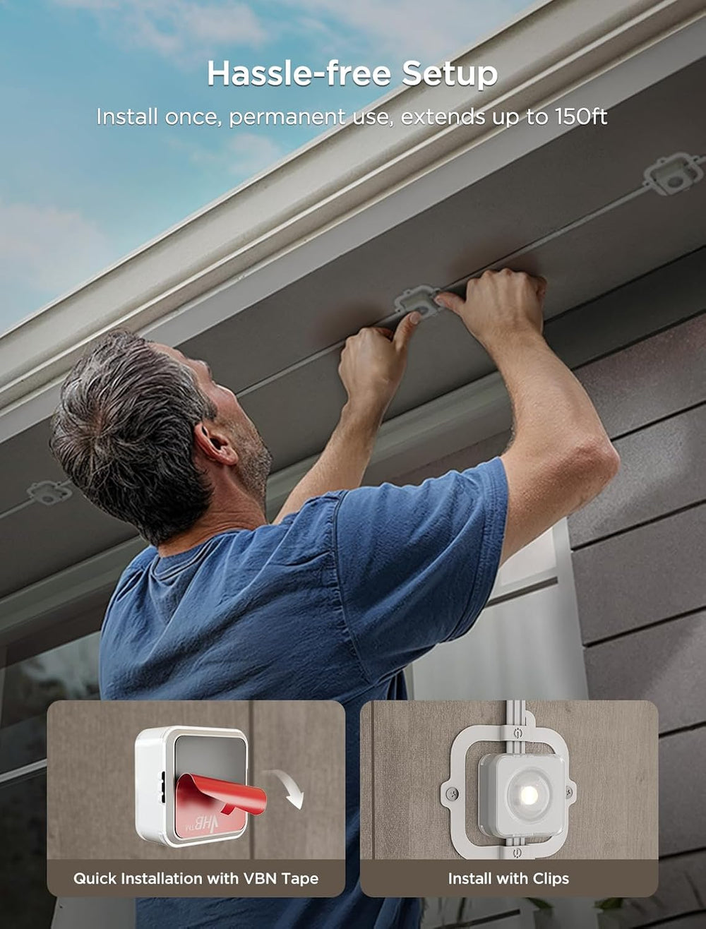 Govee Permanent Outdoor Lights 2, 150ft RGBIC Outdoor Lights with 100 Modes