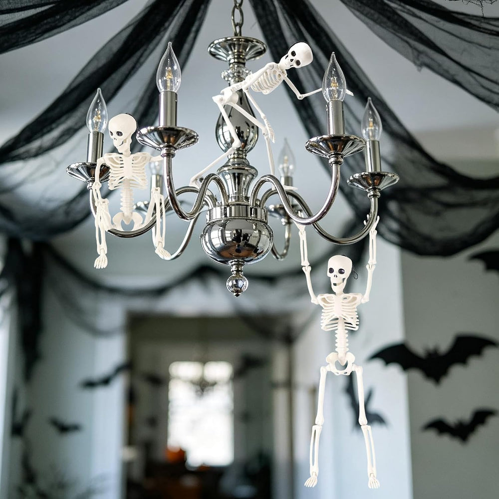 KIRAAT 10 Pack 16" Halloween Skeletons Set for Halloween Decorations Par...