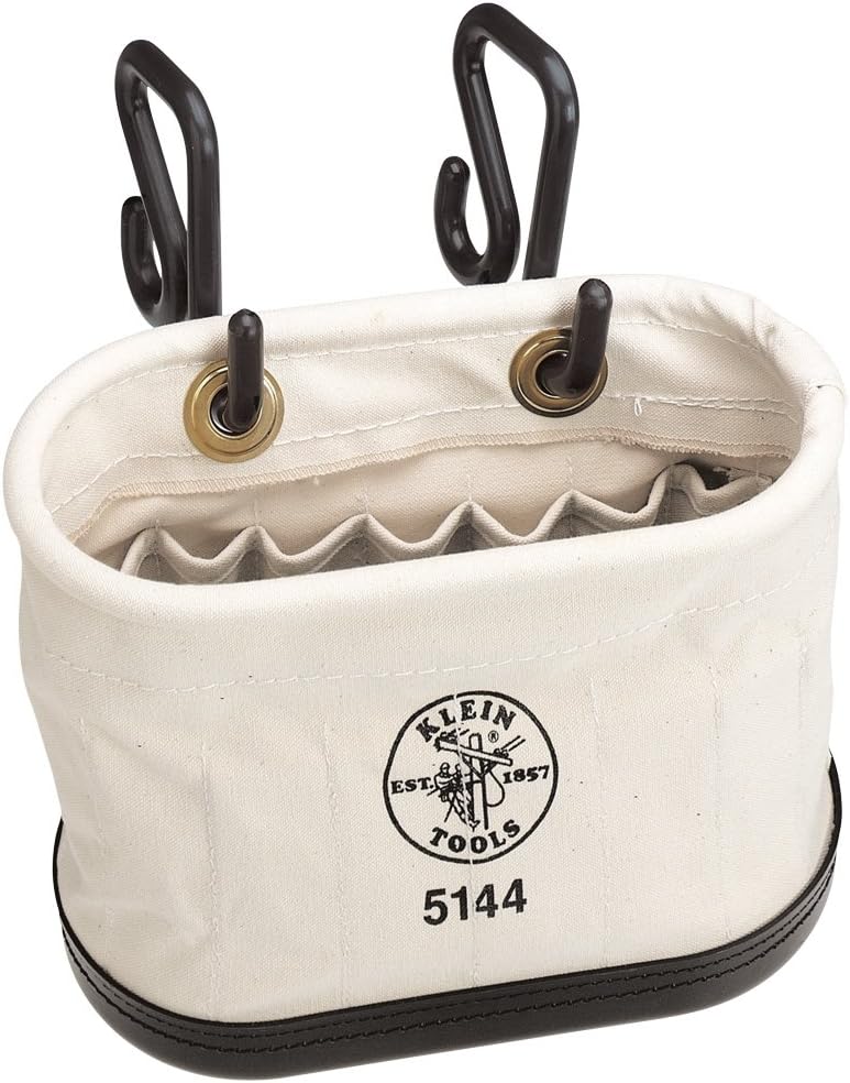 KLEIN TOOLS 5144 Canvas Bucket, 15 Pockets