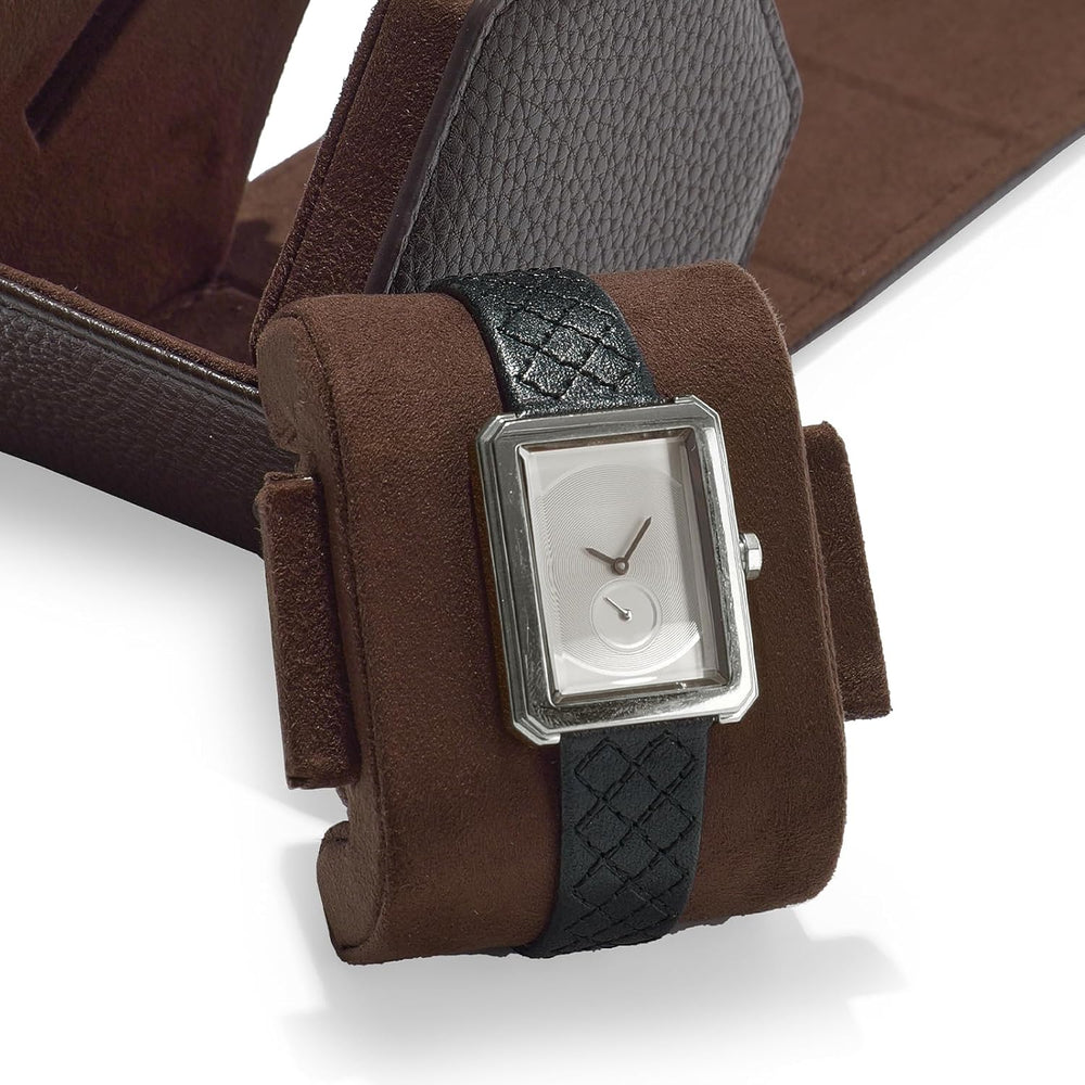 Oirlv Single Watch Box Brown Hexagonal