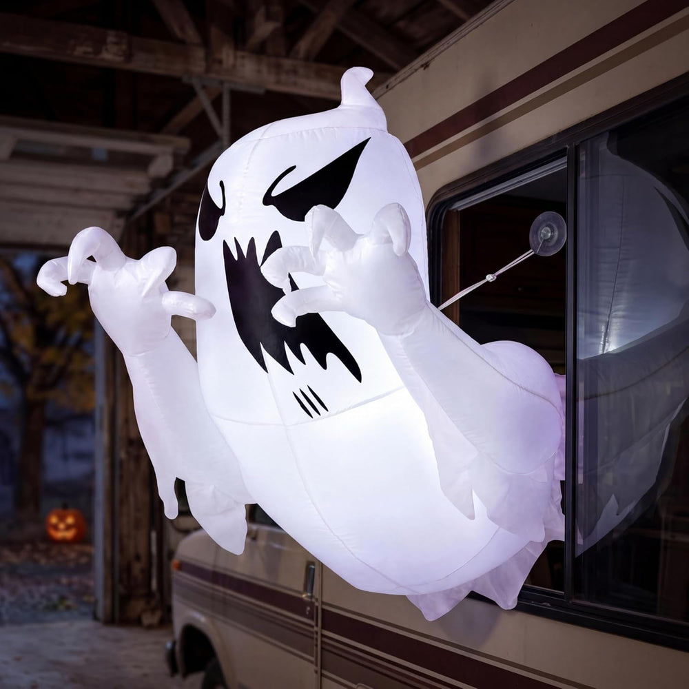 Joiedomi 4.5 FT Halloween Inflatable Scary Flying Ghost Broke Out from Window...