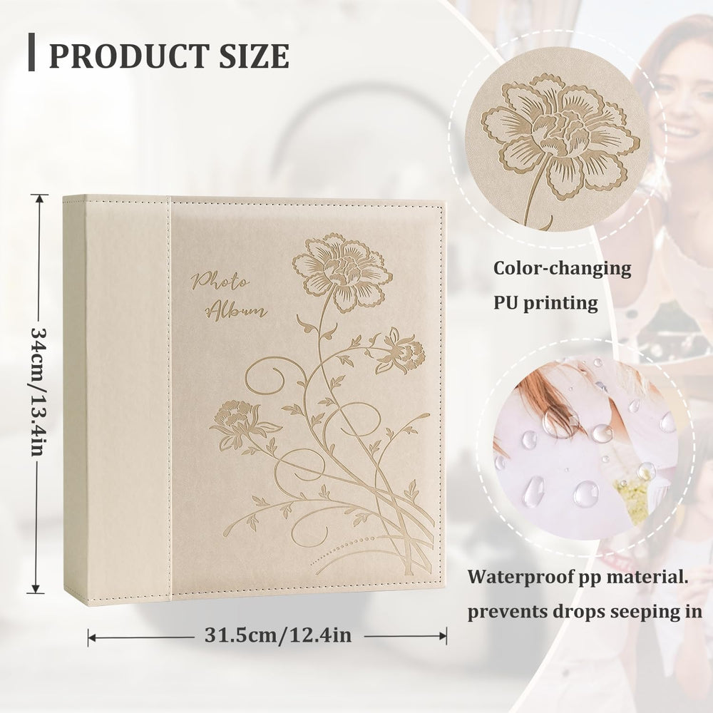 Artmag Photo Album 4x6 1000 Photos, Large Capacity Wedding Family Leather Cov...