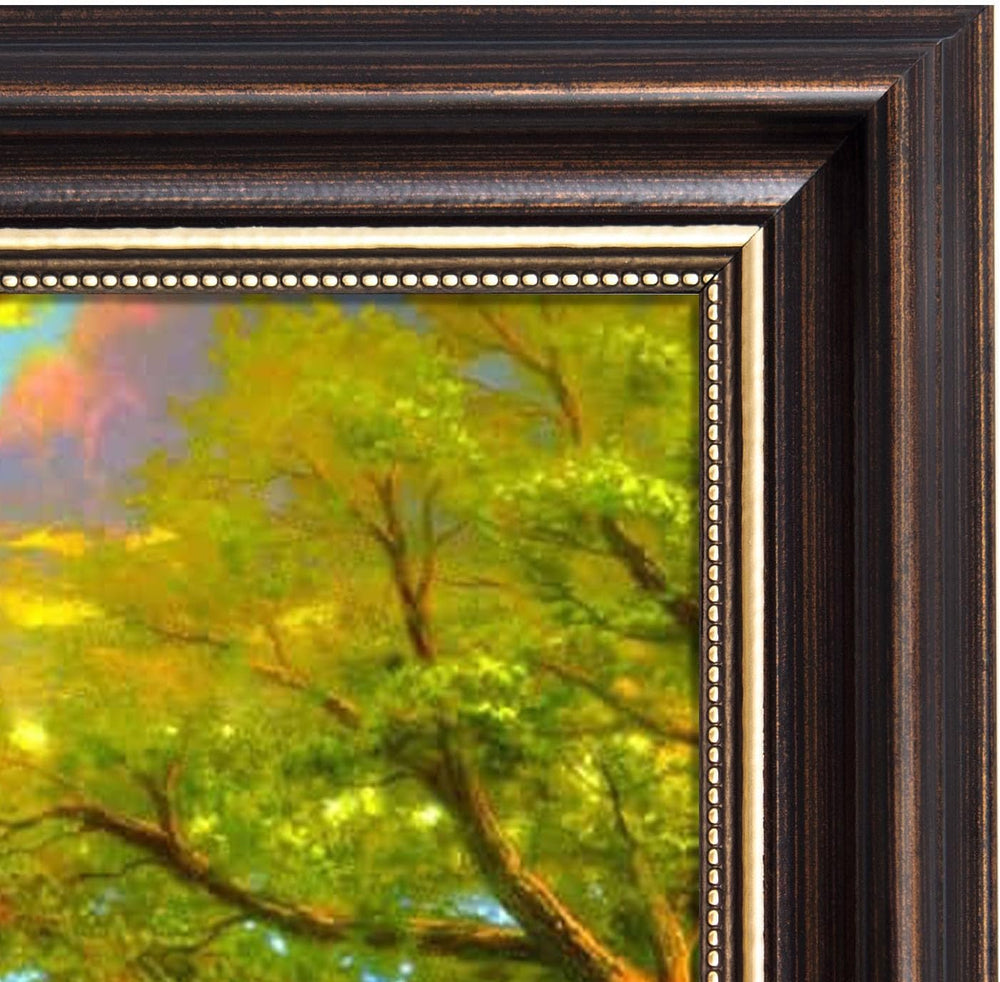 12x18 Ornate Picture Frame,Real Glass Front,Brown