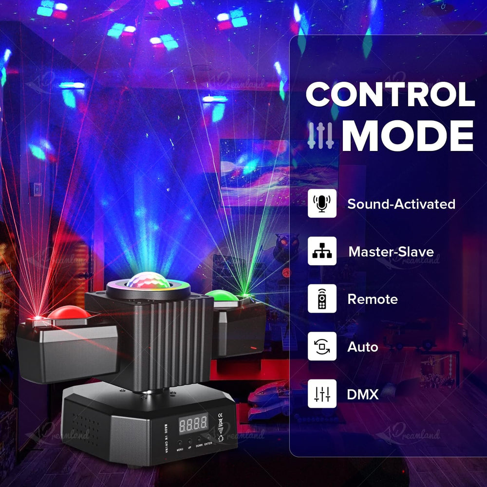 Dreamland Party Disco Light, Disco Ball Dj Light Sound Activated with Remote ...