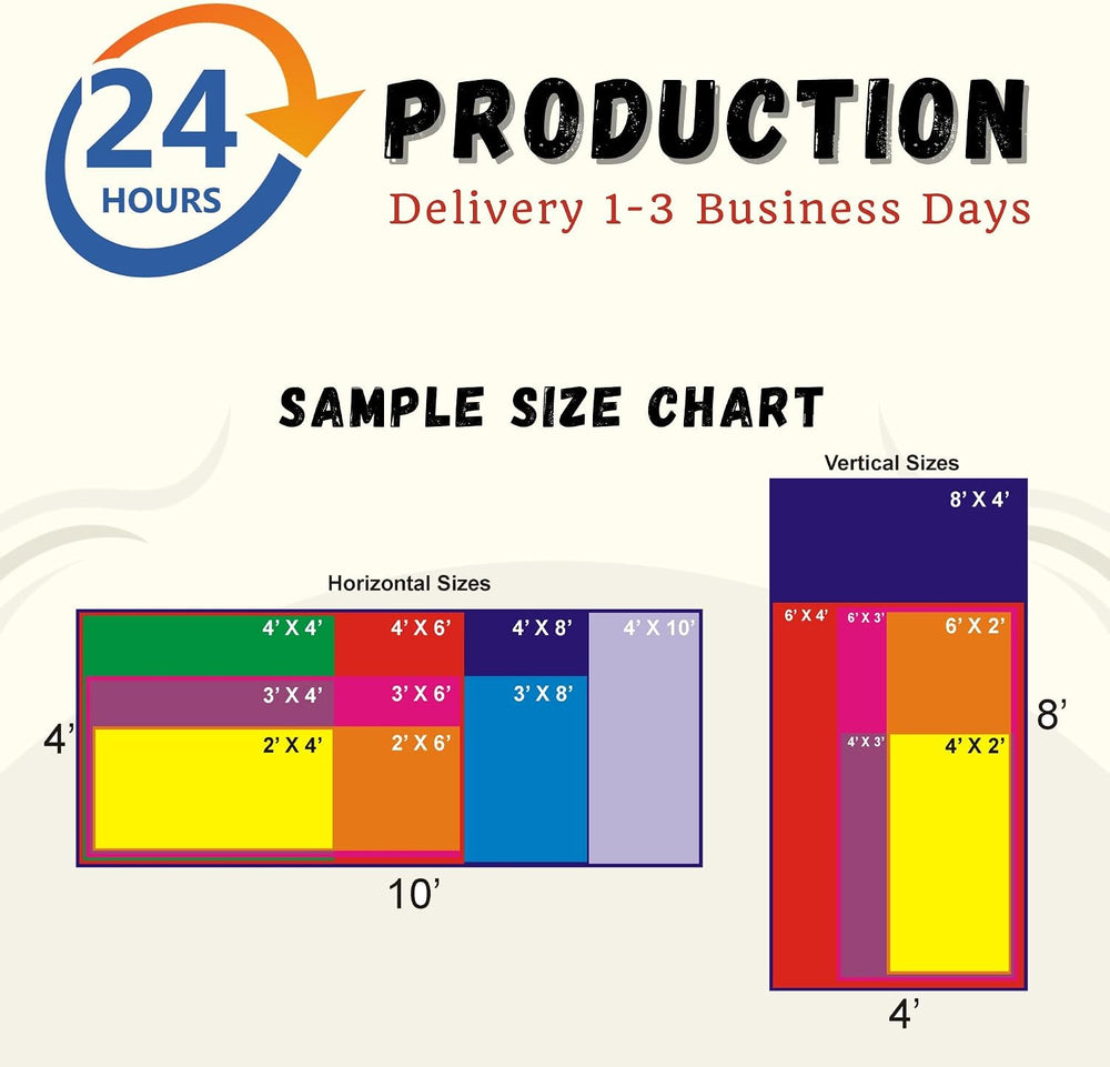 Custom Vinyl Banner, 14oz Premium Coated Vinyl, Full Color, indoor/outdoor He...