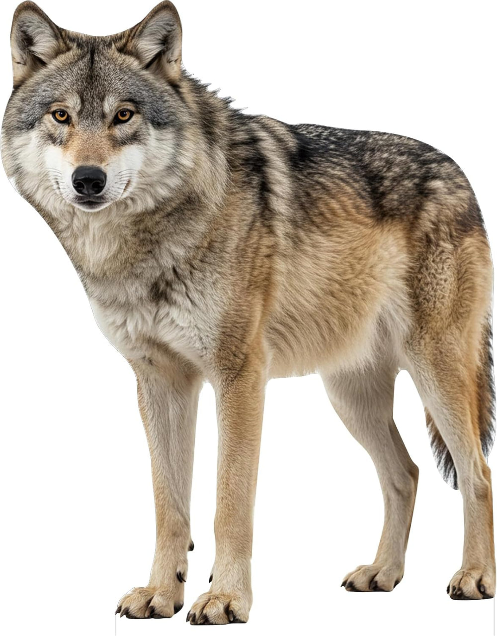 Wolf 6FT Life Size Cardboard Cutout Animal Standup, 1 PC