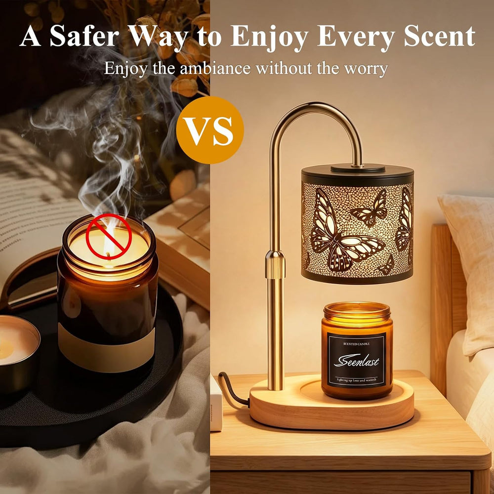 Butterfly Candle Warmer Lamp with Dimmer Adjustable Height,Home Decor Gifts f...