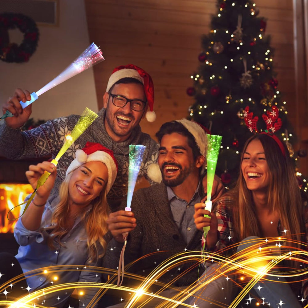 Fiber Optic Wand Glow Sticks Lights,48 Pcs Fiber Optic Wand LED