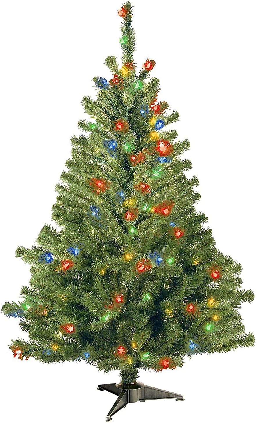 National Tree Company 4ft Pre-Lit Kincaid Spruce Medium Christmas Tree
