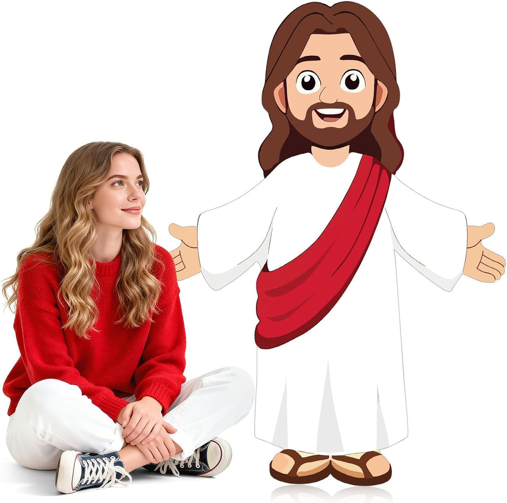 4 Ft Christ Jesus Cutout Stand Up Christmas Party Decor