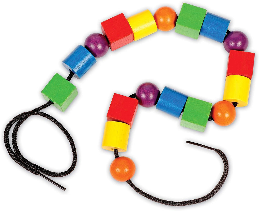Learning Resources Wooden Beads in a Bucket