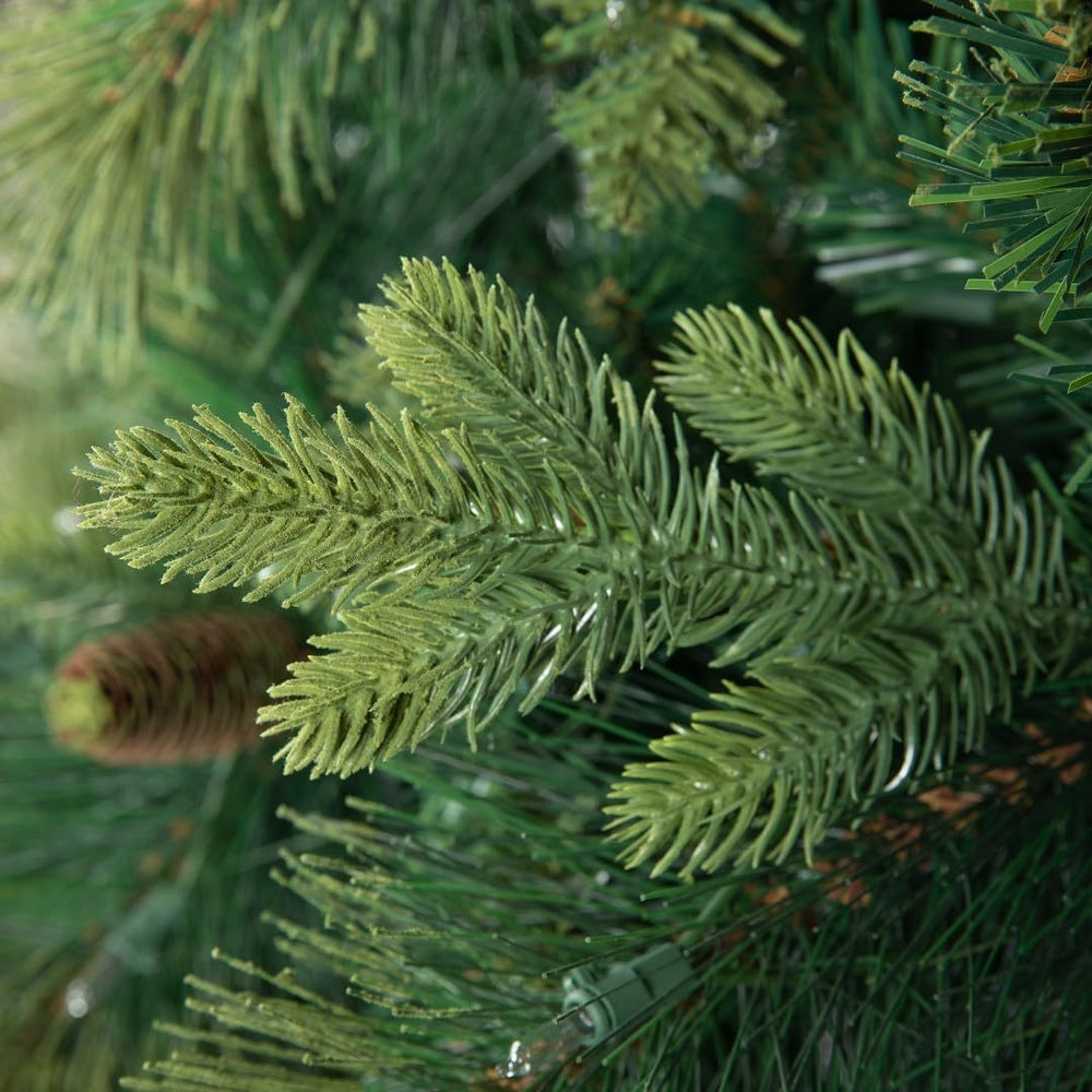 Naomi Home Vail 7.5ft Artificial Prelit Pine Cone Christmas Tree