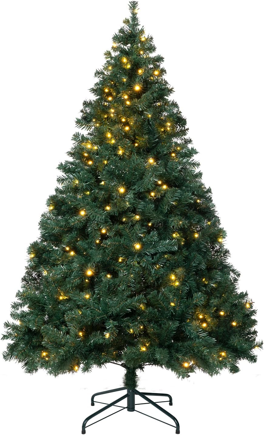 5FT Christmas Tree with Warm Light,Artificial Xmas Tree for Christmas Decor
