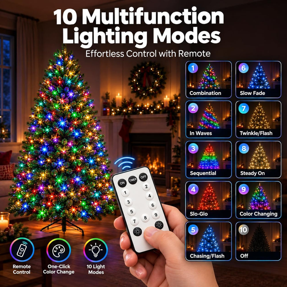 6.5FT Pre-lit Artificial Christmas Tree