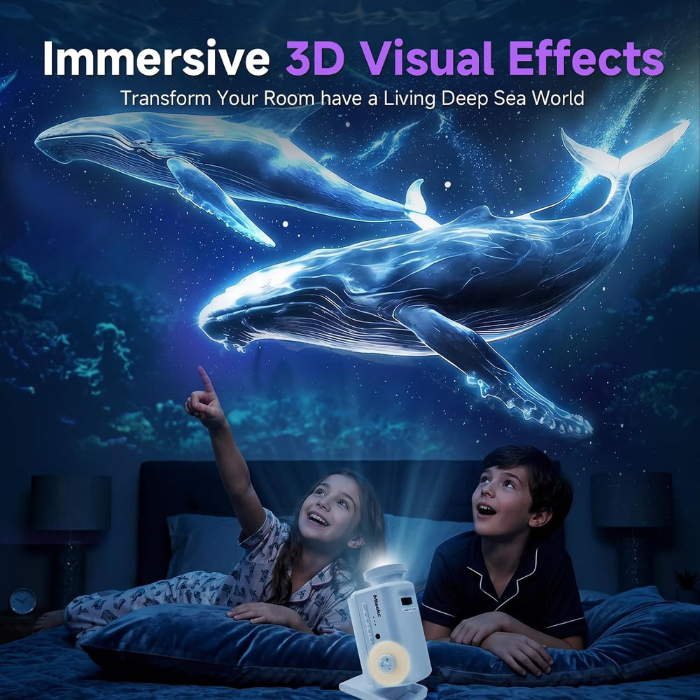 3D Galaxy Projector,HD Star Ocean Planetarium Night Light for Bedroom Decor