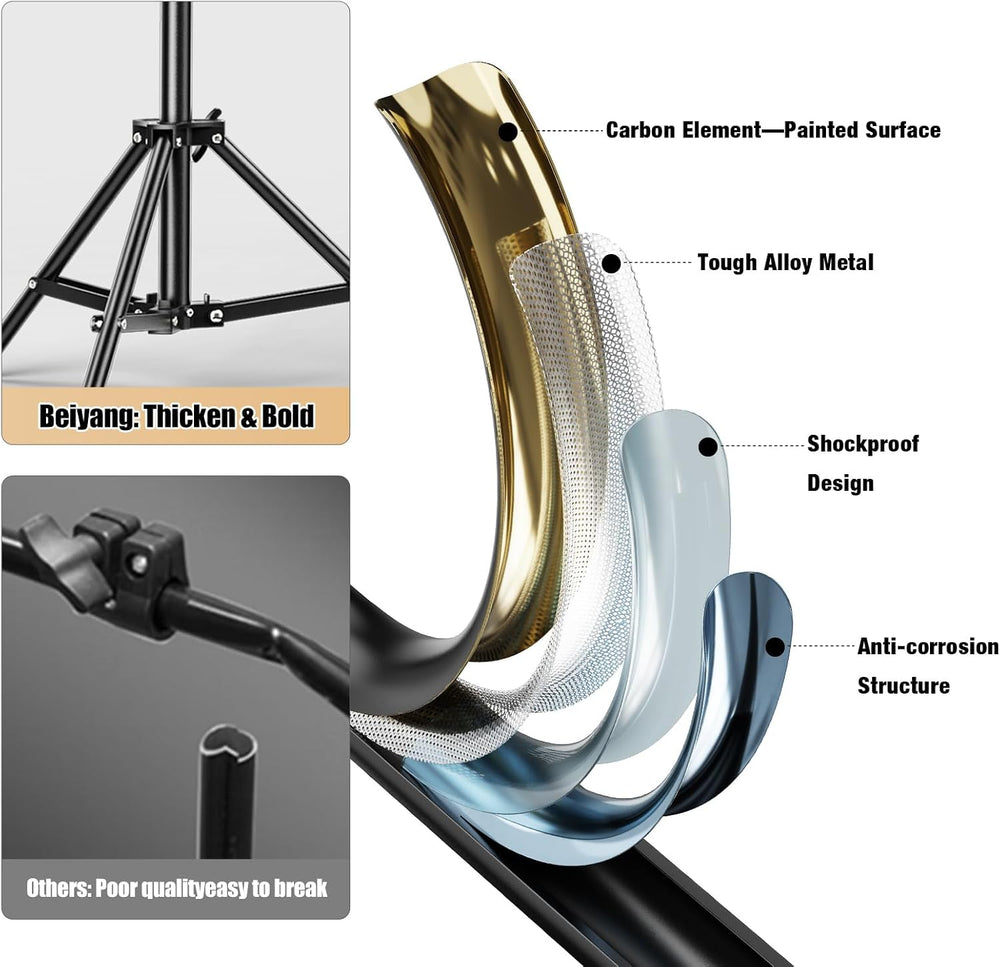 10x20FT Backdrop Support Stand for Photography,Adjustable Width & Length ...
