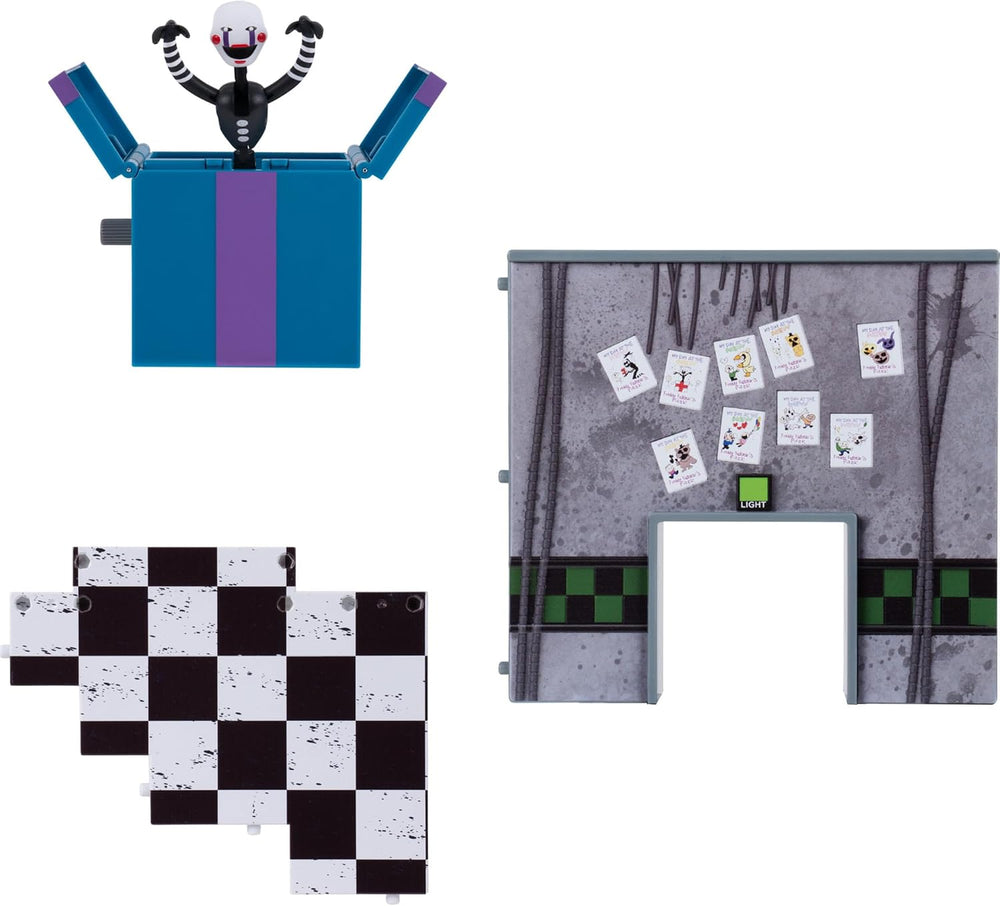 Jazwares Five Nights at Freddy’s Puppet Office Set - 5-Inch Articulated Figur...