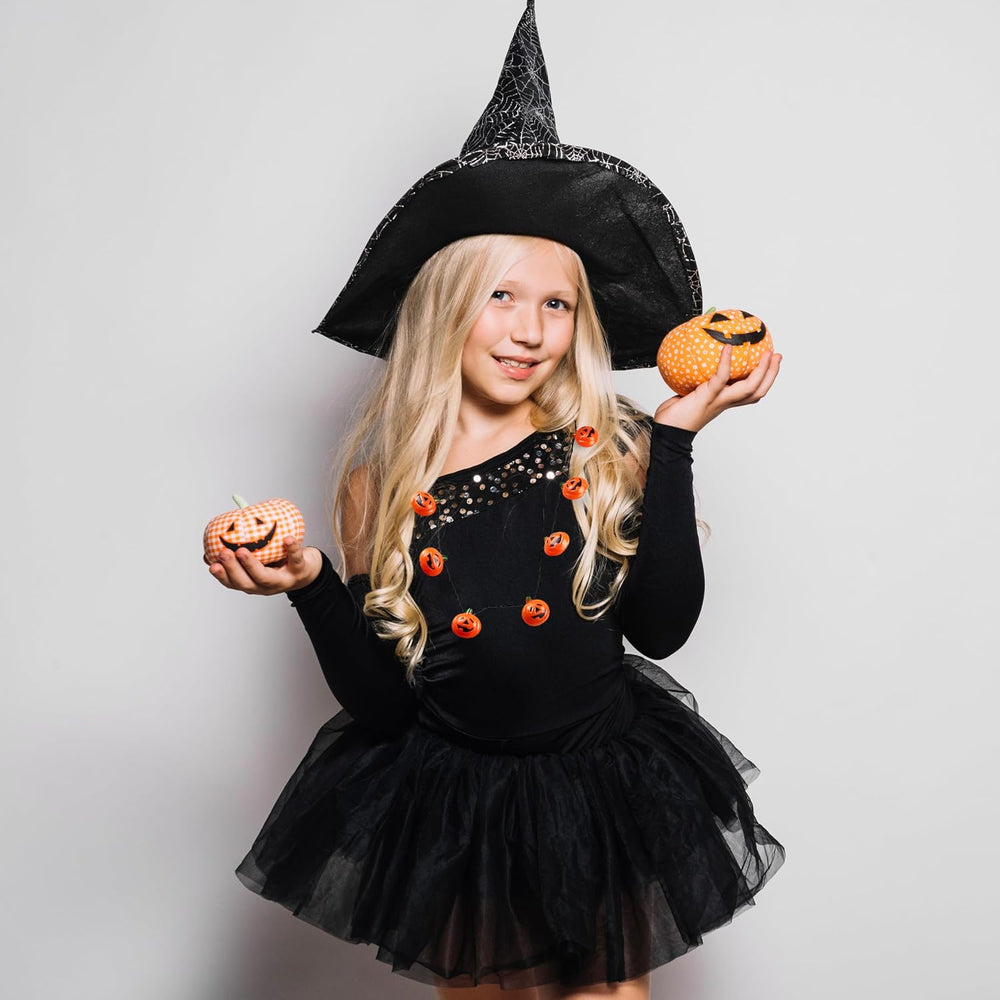 JOYIN 3 Pcs Halloween LED Necklace Pumpkin Shaped Jack o' Lantern Glowing...