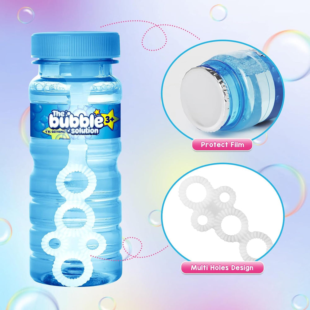 48 Pack Bubble Bottles (4oz Bubbles Solution), Party Favors, Bubbles Wand