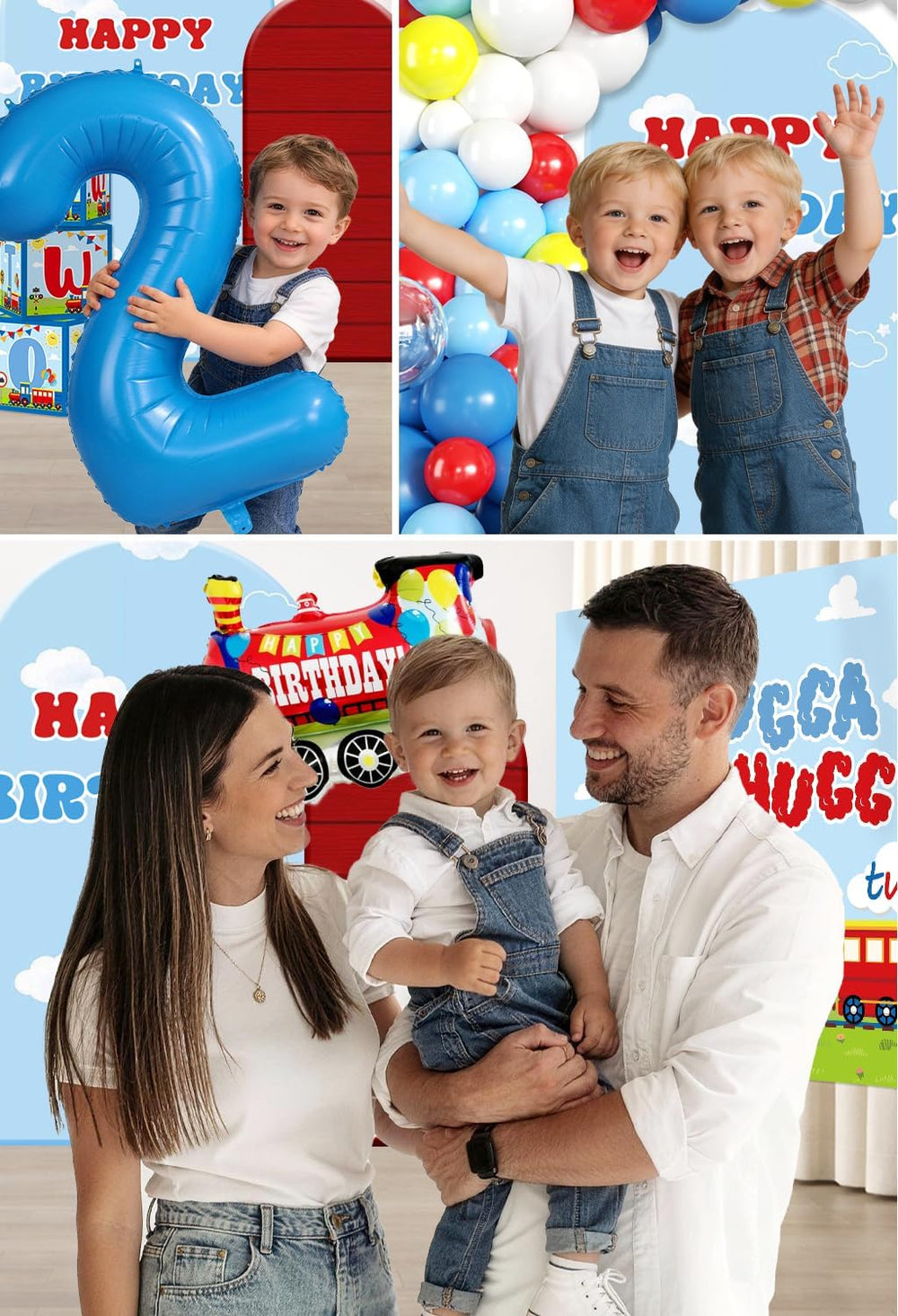 256Pcs Chugga Chugga Two Two Party Decor, All-in-One Set for 25 Guests