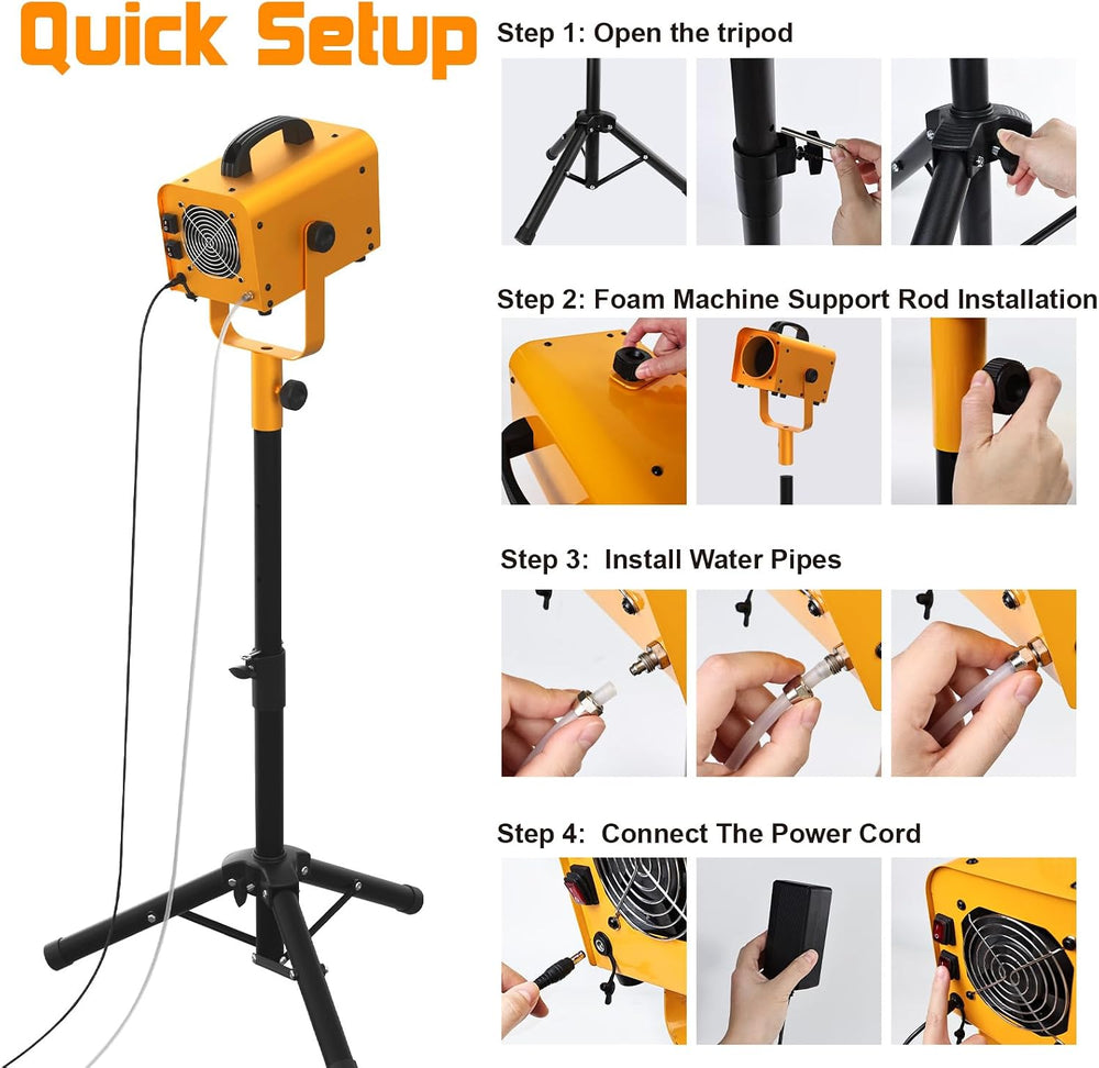 Foam Machine for Party, 1000W Foam Party Machine With Water Pump