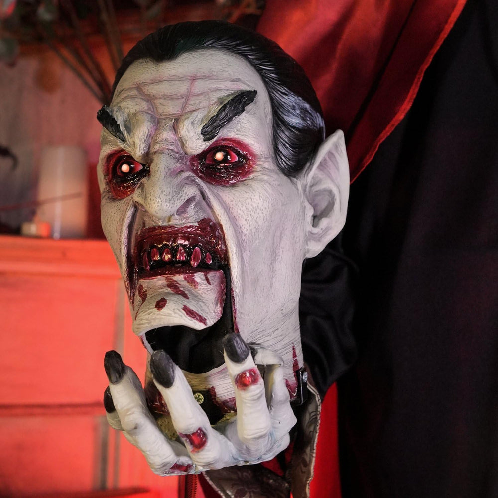Haunted Hill Farm 5.9-Ft. Decapitated Vampire Holding Head Animatronic