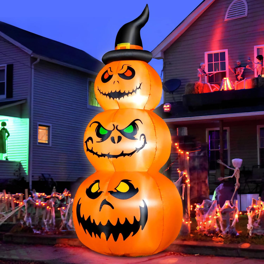 6 FT Halloween Inflatable Pumpkins Outdoor Yard Decorations, Blow up Pumpkins...