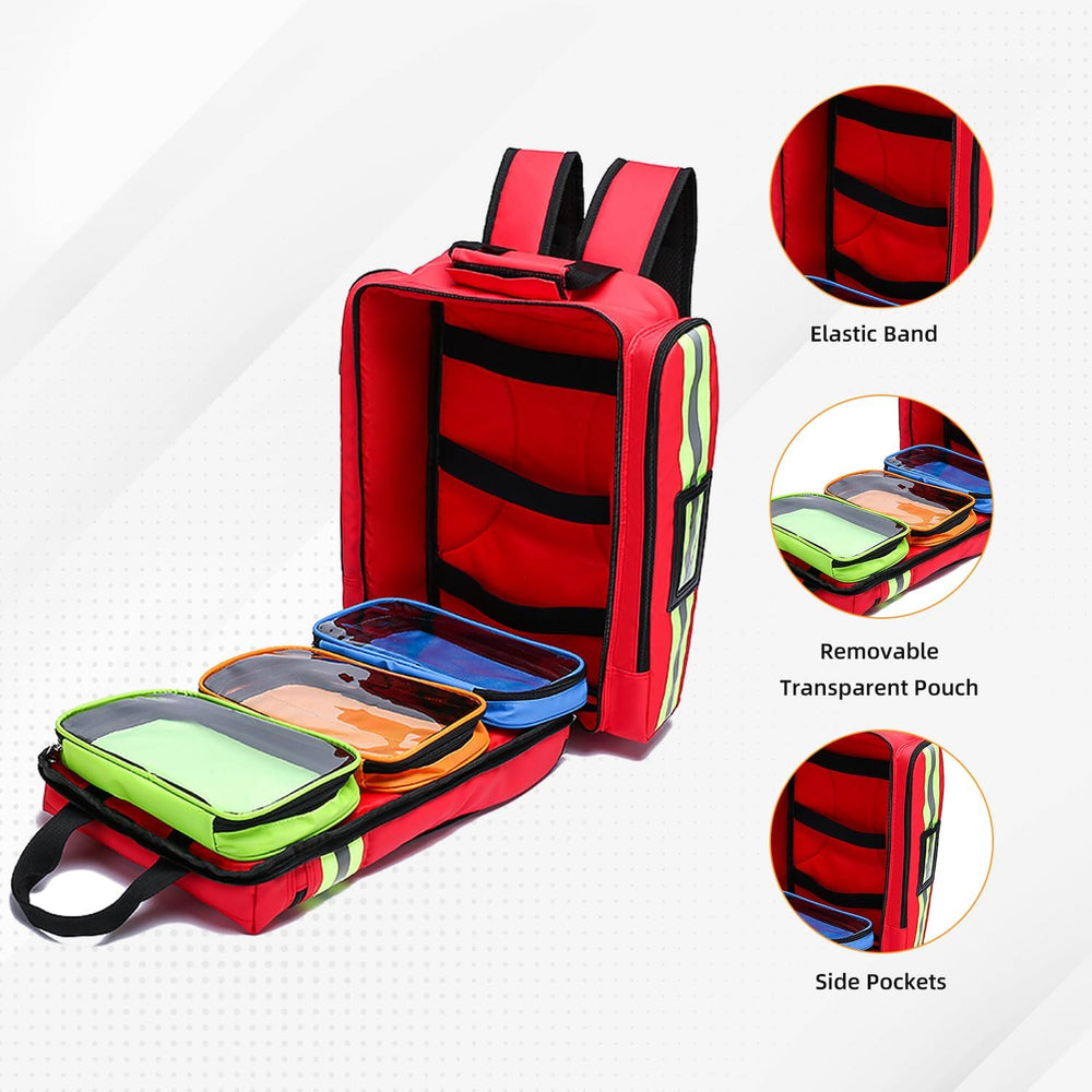 Medical Bag First Aid bag Medical Backpack,Medicine Bag,First Aid Backpack wi...