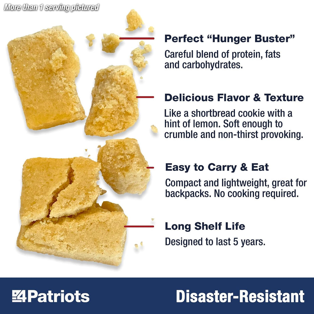4Patriots Emergency Food Bars: Non-Perishable S.O.S Ration Designed to Last 5...