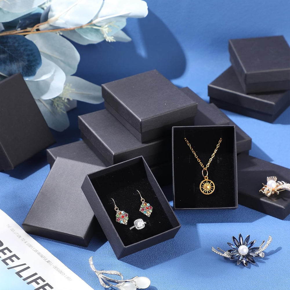 36 Pcs Jewelry Gift Boxes Cardboard Jewelry Boxes, Black