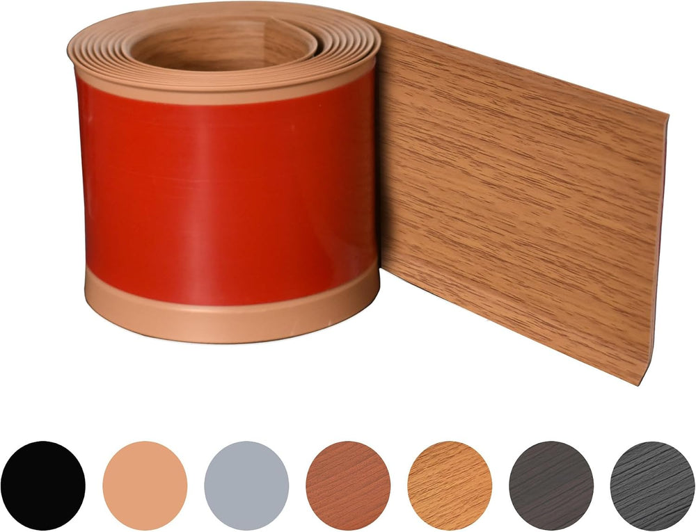 Oak Wall Molding Trim 4 Inch x 40 Feet, Wall Base Baseboard Molding Trim Flex...