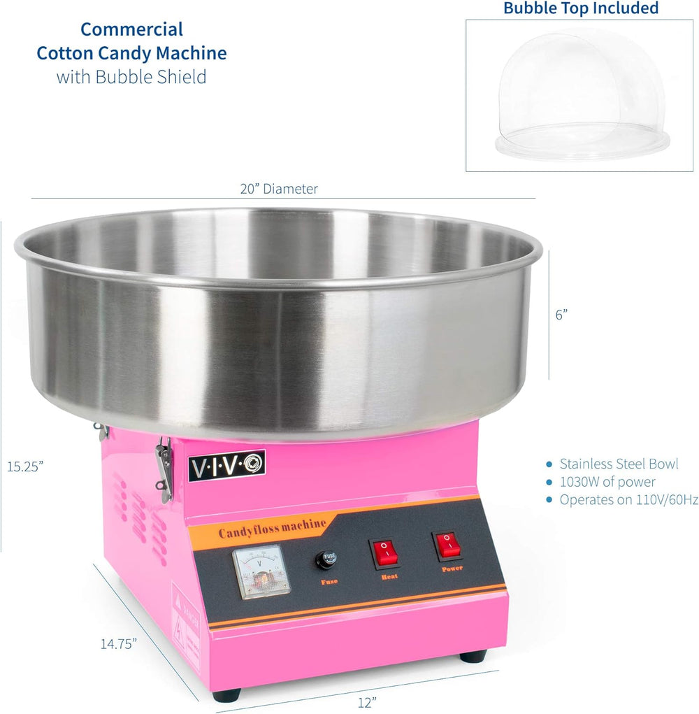 VIVO 1030W Electric Cotton Candy Maker, Easy Home Use