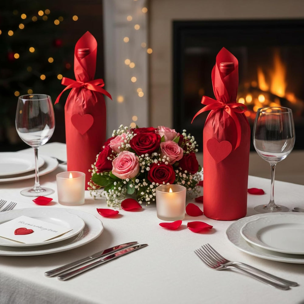 500 Sheet Red Tissue Paper Bulk 15 x 20 Inch for Christmas Wedding Gift Bag