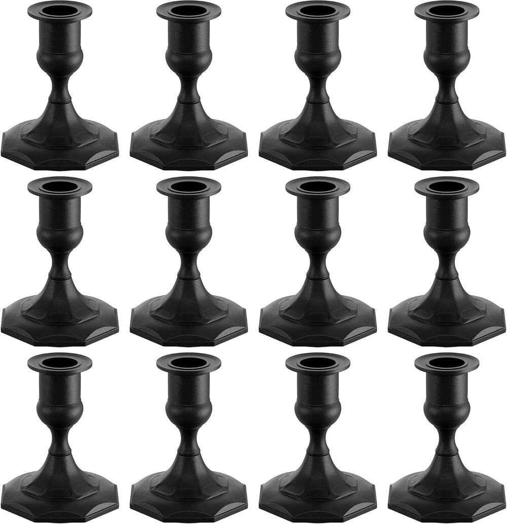 Black Taper Candle Holder Bulks for Table Centerpiece