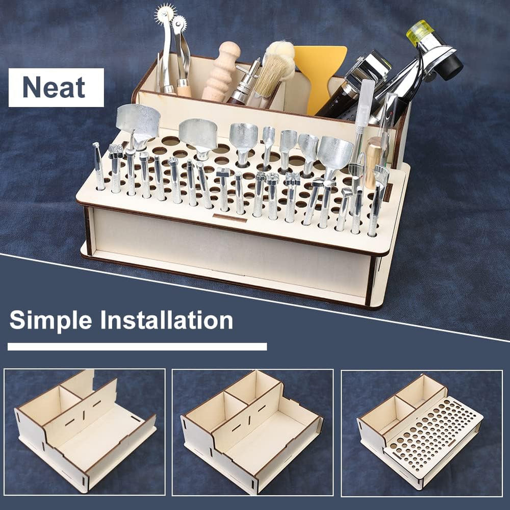 447 Pcs Leather Tooling Kit, Leather Working Kit, Leatherworking Tool