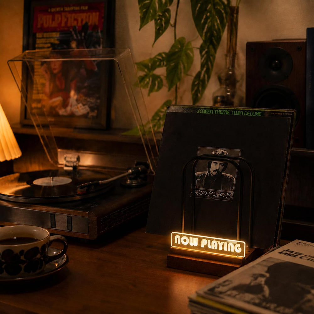 Vinyl Record Storage Holder for 50-75 LPs, Wood