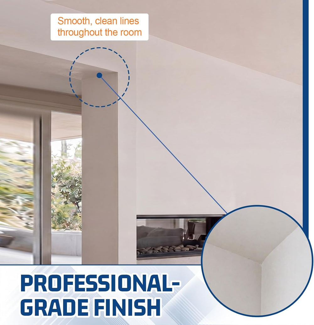10 Pcs Vinyl 2-Way Corner Cap 3 x 3 Inch Drywall Bullnose Cap