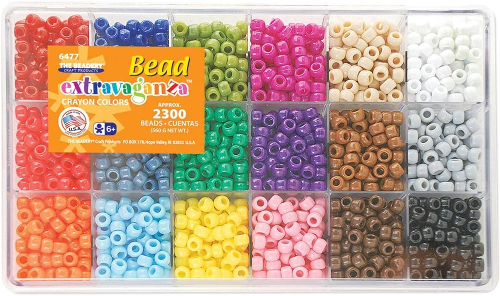 The Beadery Giant Caryon Bead Box - approximately 2300 beads