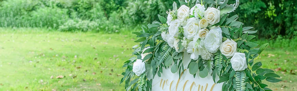 Artificial Wedding Arch Flowers, 2 Large Floral Swags