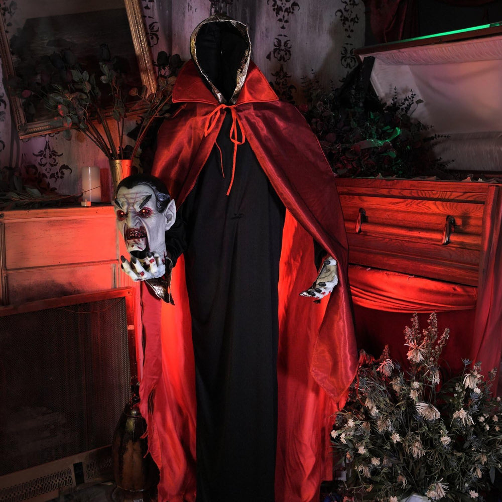 Haunted Hill Farm 5.9-Ft. Decapitated Vampire Holding Head Animatronic