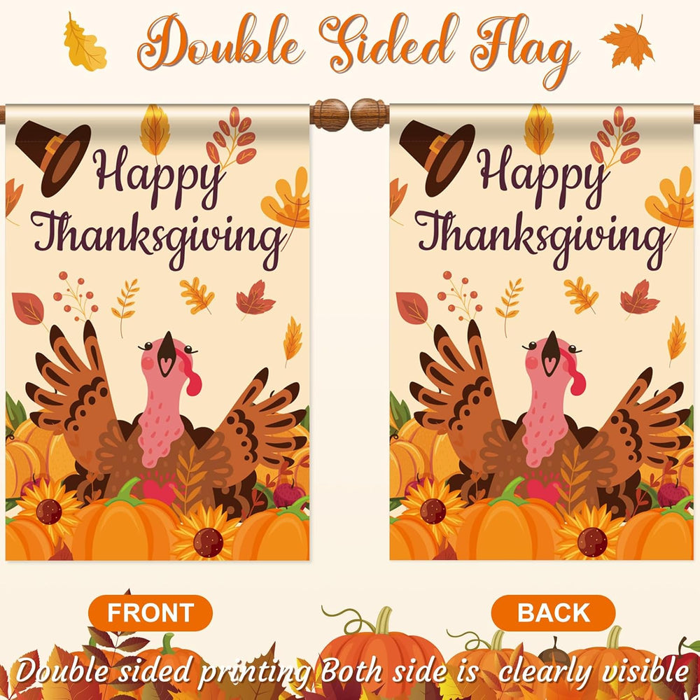12 Pack Seasonal Yard Flags 28x40 in Double Sided Fall Holiday