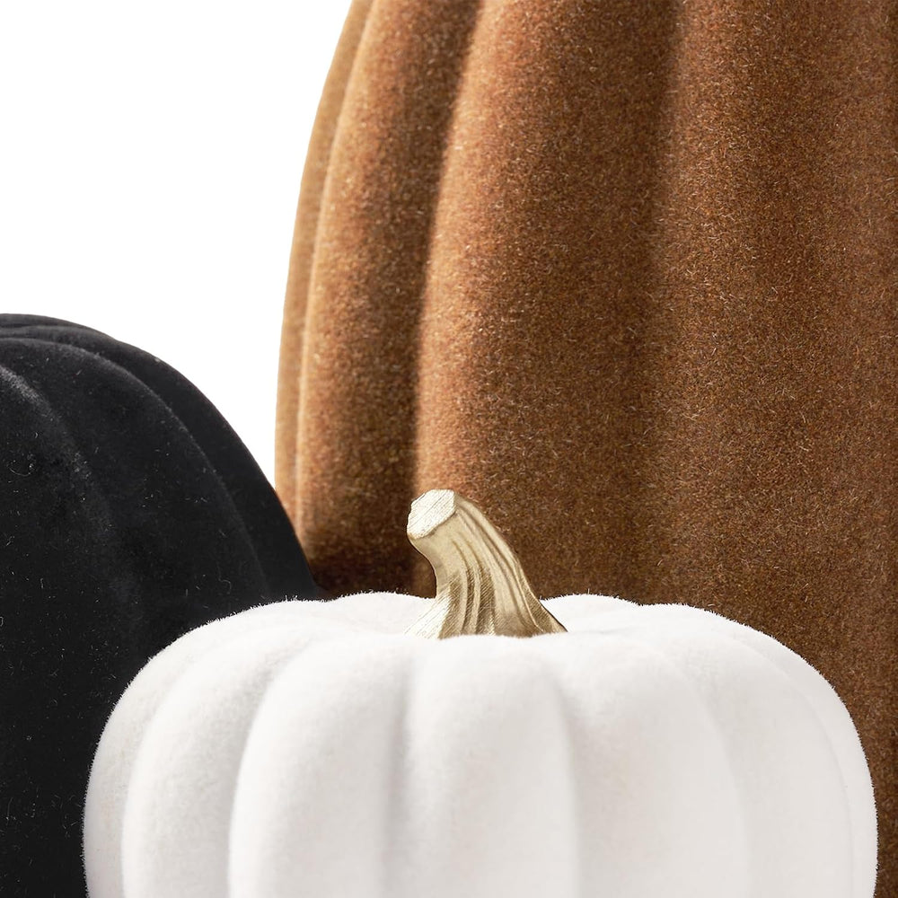 DN DECONATION 3 Pcs Fall Pumpkin Decorations, Artificial Pumpkin for Home