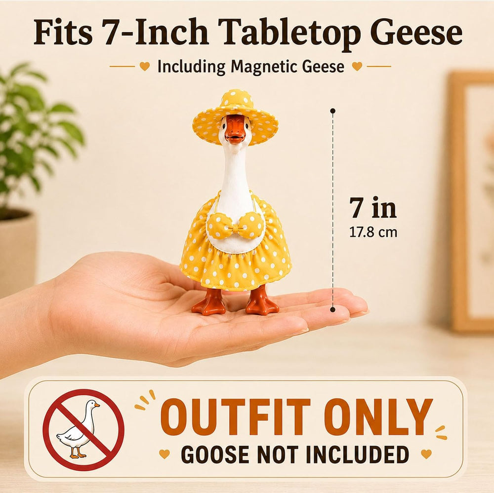 7 Inch Desk Goose Outfits, 8-Pack Seasonal Holiday Clothes