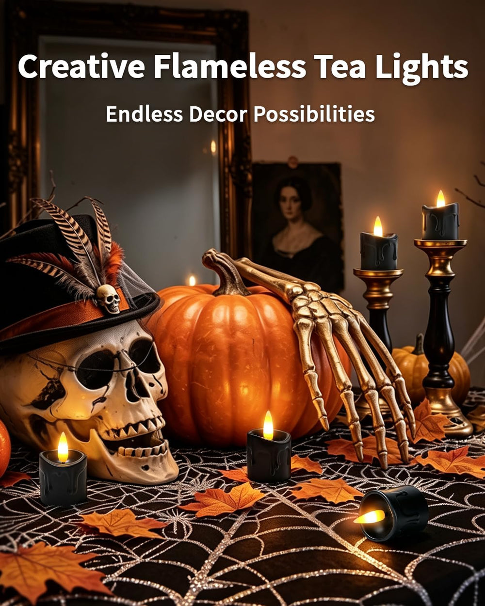 12 Pack Small Rechargeable Flameless Candles with Remote Timer