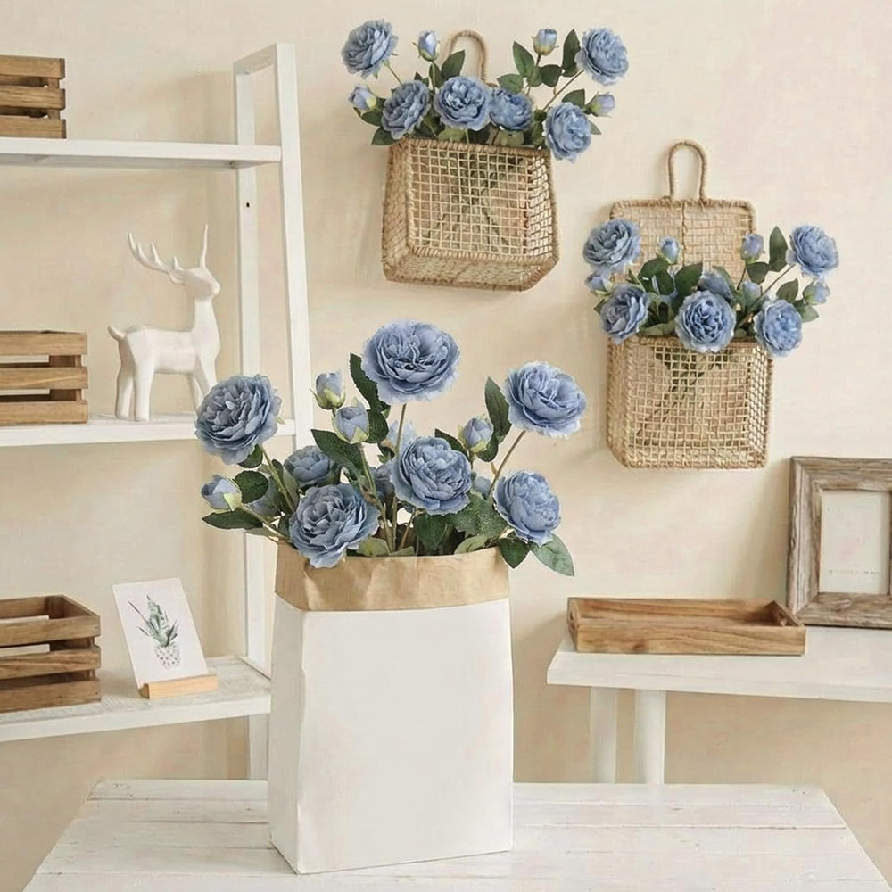 36 Bundles 36 Bundles Artificial Flowers Peonies Roses 108 Heads Fake Silk Pe...