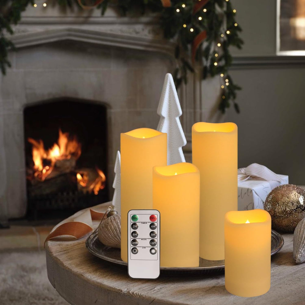 24Pack Flickering Flameless LED Candles with Remote Control,Waterproof Batter...