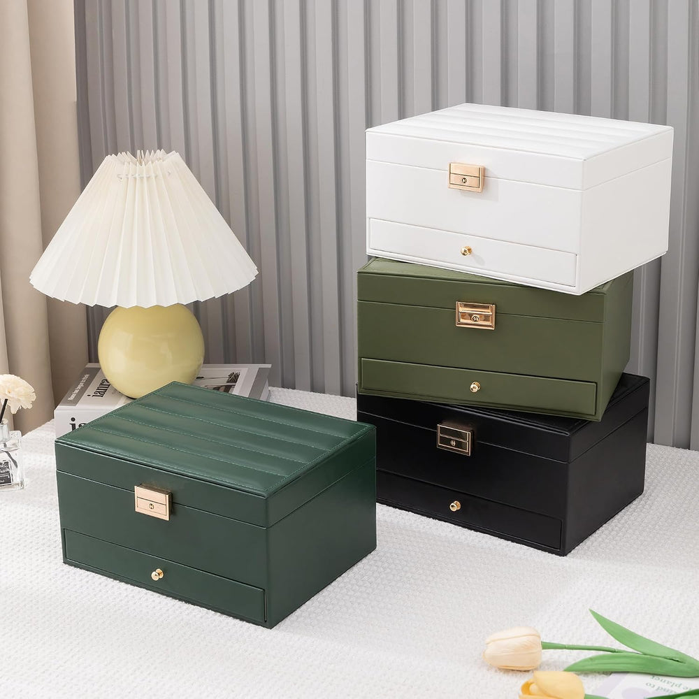 Jewelry Organizer Box, Jewelry Box Organizers for Women Girls, 3 Layers Large...