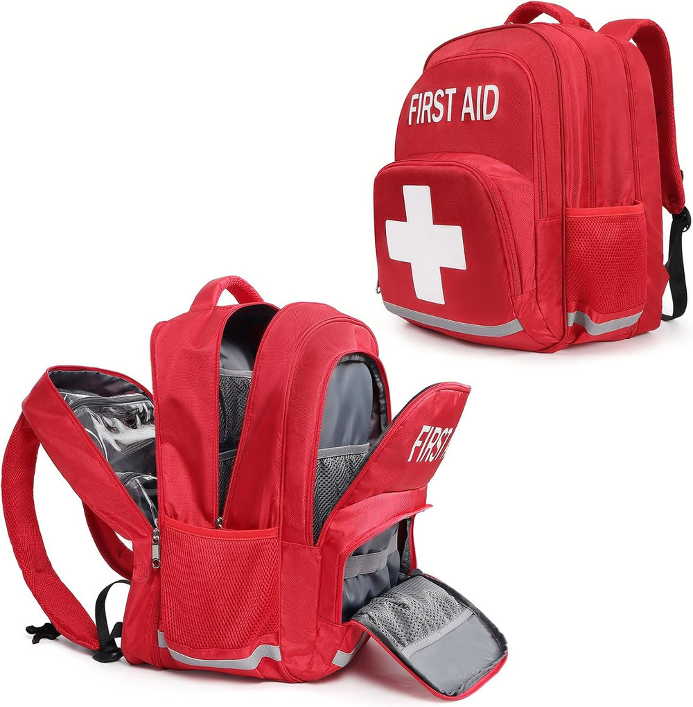50L Large First Aid Bag Empty Medical Trauma Backpack 48 Units Waterproof EMT...