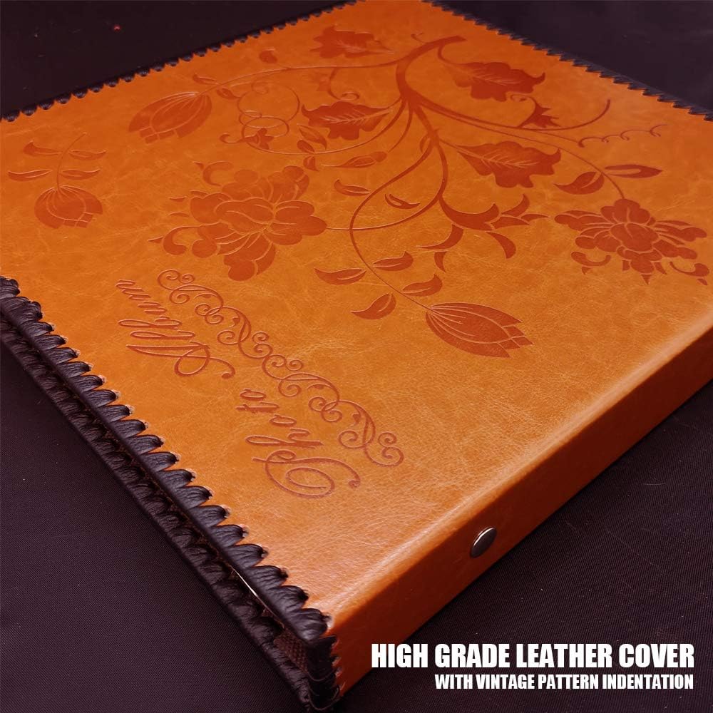 Photo Album Self Adhesive, Huge Magnetic Self-Stick Page Picture Album with L...